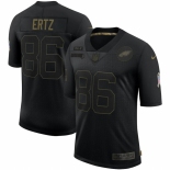 Men Philadelphia Eagles #86 Zach Ertz Nike 2020 Salute To Service Limited Jersey Black