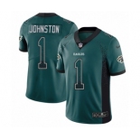 Men's Nike Philadelphia Eagles #1 Cameron Johnston Limited Green Rush Drift Fashion NFL Jersey