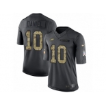 Men's Nike Philadelphia Eagles #10 Chase Daniel Limited Black 2016 Salute to Service NFL Jersey