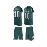 Men's Nike Philadelphia Eagles #10 Chase Daniel Limited Midnight Green Tank Top Suit NFL Jersey