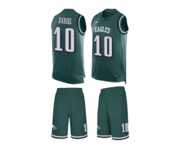 Men's Nike Philadelphia Eagles #10 Chase Daniel Limited Midnight Green Tank Top Suit NFL Jersey