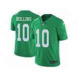 Men's Nike Philadelphia Eagles #10 Mack Hollins Limited Green Rush NFL Jersey