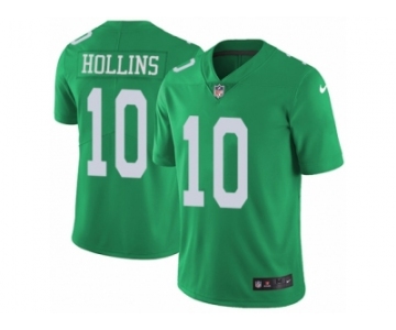 Men's Nike Philadelphia Eagles #10 Mack Hollins Limited Green Rush NFL Jersey