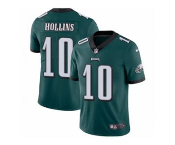 Men's Nike Philadelphia Eagles #10 Mack Hollins Vapor Untouchable Limited Midnight Green Team Color NFL Jersey