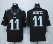 Men's Nike Philadelphia Eagles #11 Carson Wentz Limited Midnight black NFL Jersey[Wentz]