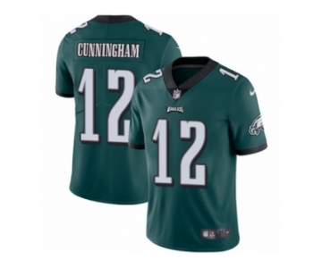 Men's Nike Philadelphia Eagles #12 Randall Cunningham Vapor Untouchable Limited Midnight Green Team Color NFL Jersey