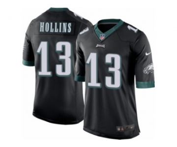 Men's Nike Philadelphia Eagles #13 Mack Hollins Limited Black Alternate NFL Jersey