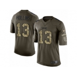 Men's Nike Philadelphia Eagles #13 Mack Hollins Limited Green Salute to Service NFL Jersey