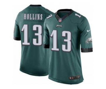 Men's Nike Philadelphia Eagles #13 Mack Hollins Limited Midnight Green Team Color NFL Jersey