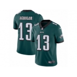 Men's Nike Philadelphia Eagles #13 Nelson Agholor Vapor Untouchable Limited Midnight Green Team Color NFL Jersey