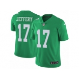 Men's Nike Philadelphia Eagles #17 Alshon Jeffery Limited Green Rush NFL Jersey