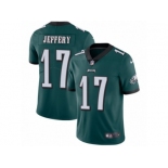 Men's Nike Philadelphia Eagles #17 Alshon Jeffery Vapor Untouchable Limited Midnight Green Team Color NFL Jersey