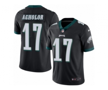 Men's Nike Philadelphia Eagles #17 Nelson Agholor Limited Black Rush NFL Jersey