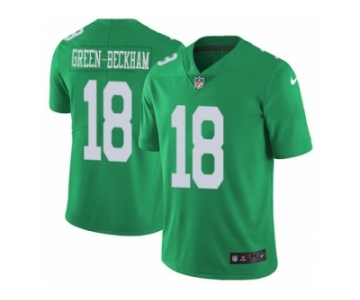 Men's Nike Philadelphia Eagles #18 Dorial Green-Beckham Limited Green Rush NFL Jersey