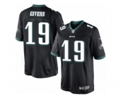 Men's Nike Philadelphia Eagles #19 Chris Givens Limited Black Alternate NFL Jersey