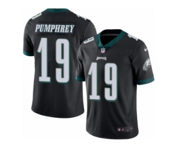 Men's Nike Philadelphia Eagles #19 Donnel Pumphrey Limited Black Rush NFL Jersey