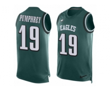 Men's Nike Philadelphia Eagles #19 Donnel Pumphrey Limited Midnight Green Player Name & Number Tank Top NFL Jersey