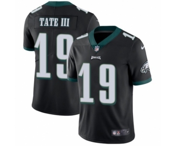 Men's Nike Philadelphia Eagles #19 Golden Tate III Black Alternate Vapor Untouchable Limited Player NFL Jersey