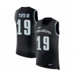 Men's Nike Philadelphia Eagles #19 Golden Tate III Black Rush Player Name & Number Tank Top NFL Jersey