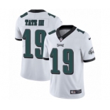 Men's Nike Philadelphia Eagles #19 Golden Tate III White Vapor Untouchable Limited Player NFL Jersey