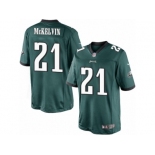 Men's Nike Philadelphia Eagles #21 Leodis McKelvin Limited Midnight Green Team Color NFL Jersey