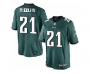 Men's Nike Philadelphia Eagles #21 Leodis McKelvin Limited Midnight Green Team Color NFL Jersey