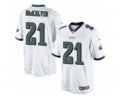 Men's Nike Philadelphia Eagles #21 Leodis McKelvin Limited White NFL Jersey