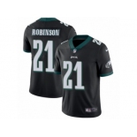 Men's Nike Philadelphia Eagles #21 Patrick Robinson Black Alternate Vapor Untouchable Limited Player NFL Jersey