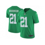 Men's Nike Philadelphia Eagles #21 Patrick Robinson Limited Green Rush NFL Jersey