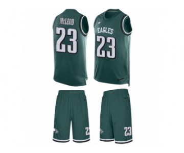 Men's Nike Philadelphia Eagles #23 Rodney McLeod Limited Midnight Green Tank Top Suit NFL Jersey