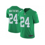 Men's Nike Philadelphia Eagles #24 Ryan Mathews Limited Green Rush NFL Jersey