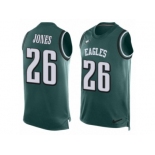 Men's Nike Philadelphia Eagles #26 Sidney Jones Limited Midnight Green Player Name & Number Tank Top NFL Jersey