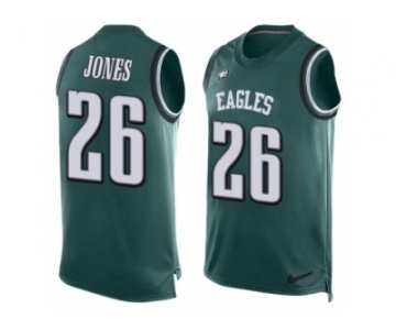 Men's Nike Philadelphia Eagles #26 Sidney Jones Limited Midnight Green Player Name & Number Tank Top NFL Jersey