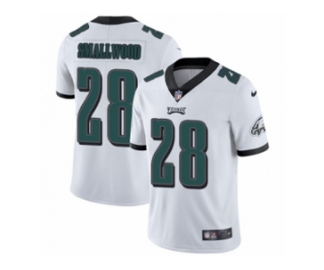 Men's Nike Philadelphia Eagles #28 Wendell Smallwood Vapor Untouchable Limited White NFL Jersey