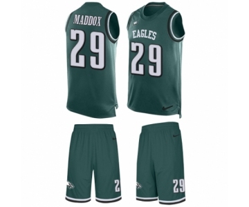 Men's Nike Philadelphia Eagles #29 Avonte Maddox Limited Midnight Green Tank Top Suit NFL Jersey