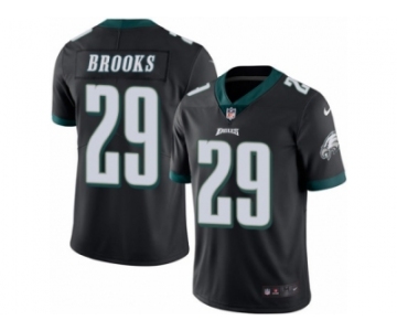 Men's Nike Philadelphia Eagles #29 Terrence Brooks Limited Black Rush NFL Jersey