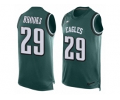 Men's Nike Philadelphia Eagles #29 Terrence Brooks Limited Midnight Green Player Name & Number Tank Top NFL Jersey