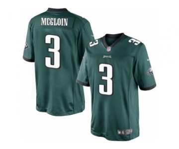 Men's Nike Philadelphia Eagles #3 Matt McGloin Limited Midnight Green Team Color NFL Jersey