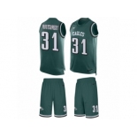 Men's Nike Philadelphia Eagles #31 Wilbert Montgomery Limited Midnight Green Tank Top Suit NFL Jersey