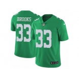 Men's Nike Philadelphia Eagles #33 Ron Brooks Limited Green Rush NFL Jersey