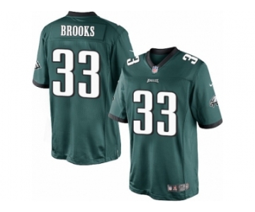 Men's Nike Philadelphia Eagles #33 Ron Brooks Limited Midnight Green Team Color NFL Jersey