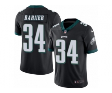 Men's Nike Philadelphia Eagles #34 Kenjon Barner Limited Black Rush NFL Jersey