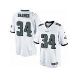 Men's Nike Philadelphia Eagles #34 Kenjon Barner Limited White NFL Jersey