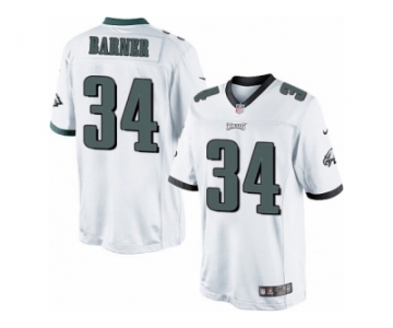 Men's Nike Philadelphia Eagles #34 Kenjon Barner Limited White NFL Jersey