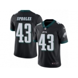 Men's Nike Philadelphia Eagles #43 Darren Sproles Limited Black Rush NFL Jersey