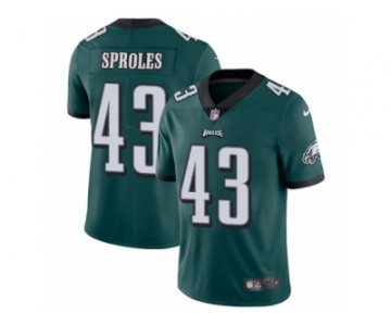 Men's Nike Philadelphia Eagles #43 Darren Sproles Vapor Untouchable Limited Midnight Green Team Color NFL Jersey