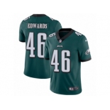 Men's Nike Philadelphia Eagles #46 Herman Edwards Vapor Untouchable Limited Midnight Green Team Color NFL Jersey