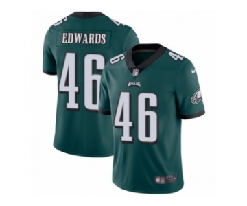 Men's Nike Philadelphia Eagles #46 Herman Edwards Vapor Untouchable Limited Midnight Green Team Color NFL Jersey