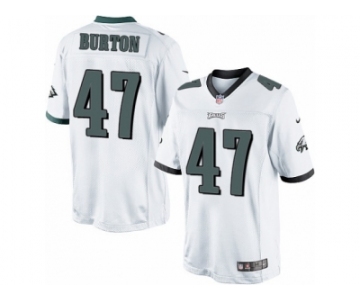 Men's Nike Philadelphia Eagles #47 Trey Burton Limited White NFL Jersey