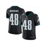 Men's Nike Philadelphia Eagles #48 Wes Hopkins Limited Black Rush NFL Jersey